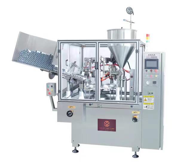 Automatic Ointment Filling Machine PLC controller HMI touch screen 24 languages for options .quickly change over the tube model